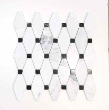 [ALI-STA-NOIR-DOT-RHOMBUS] Origami (Statuario)